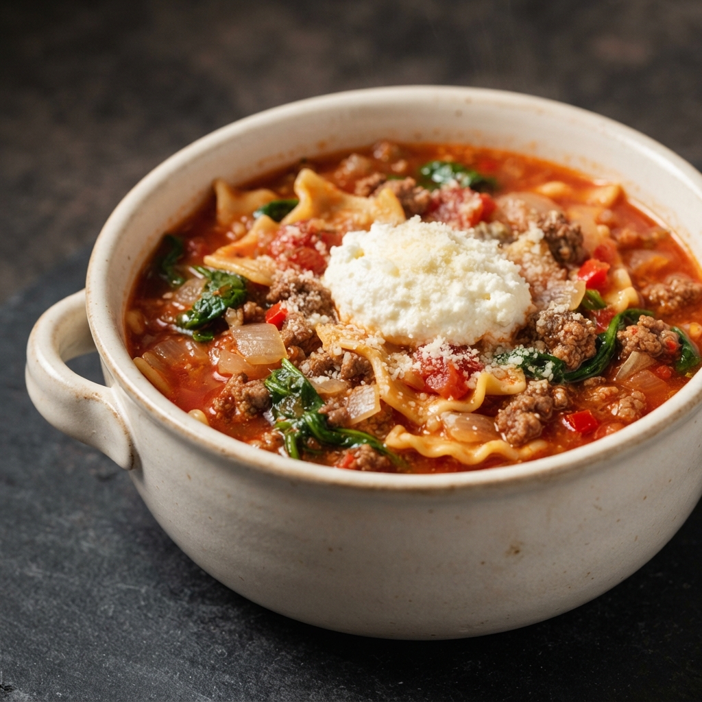 Slow-Cooker Lasagna-Style Soup