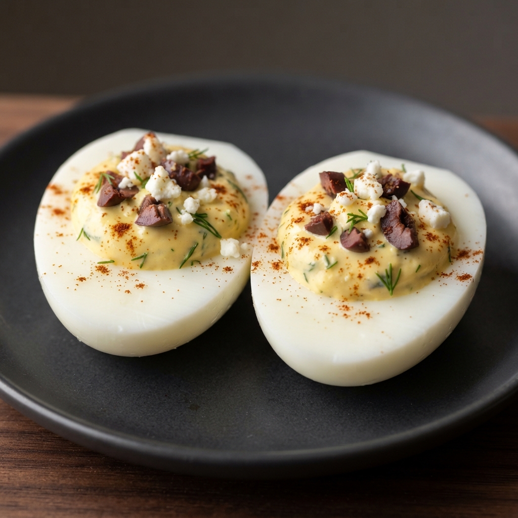 Mediterranean Deviled Eggs