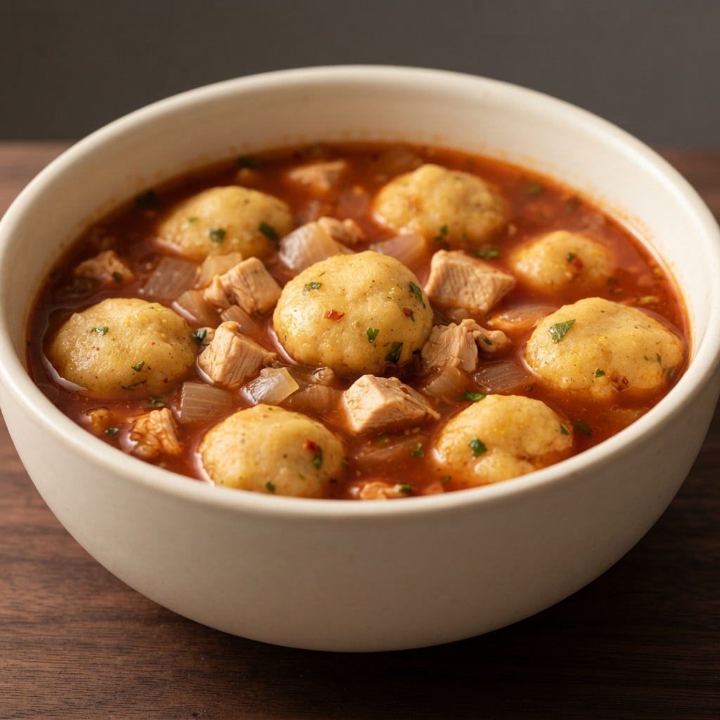 Chicken and Tamale Dumpling Soup