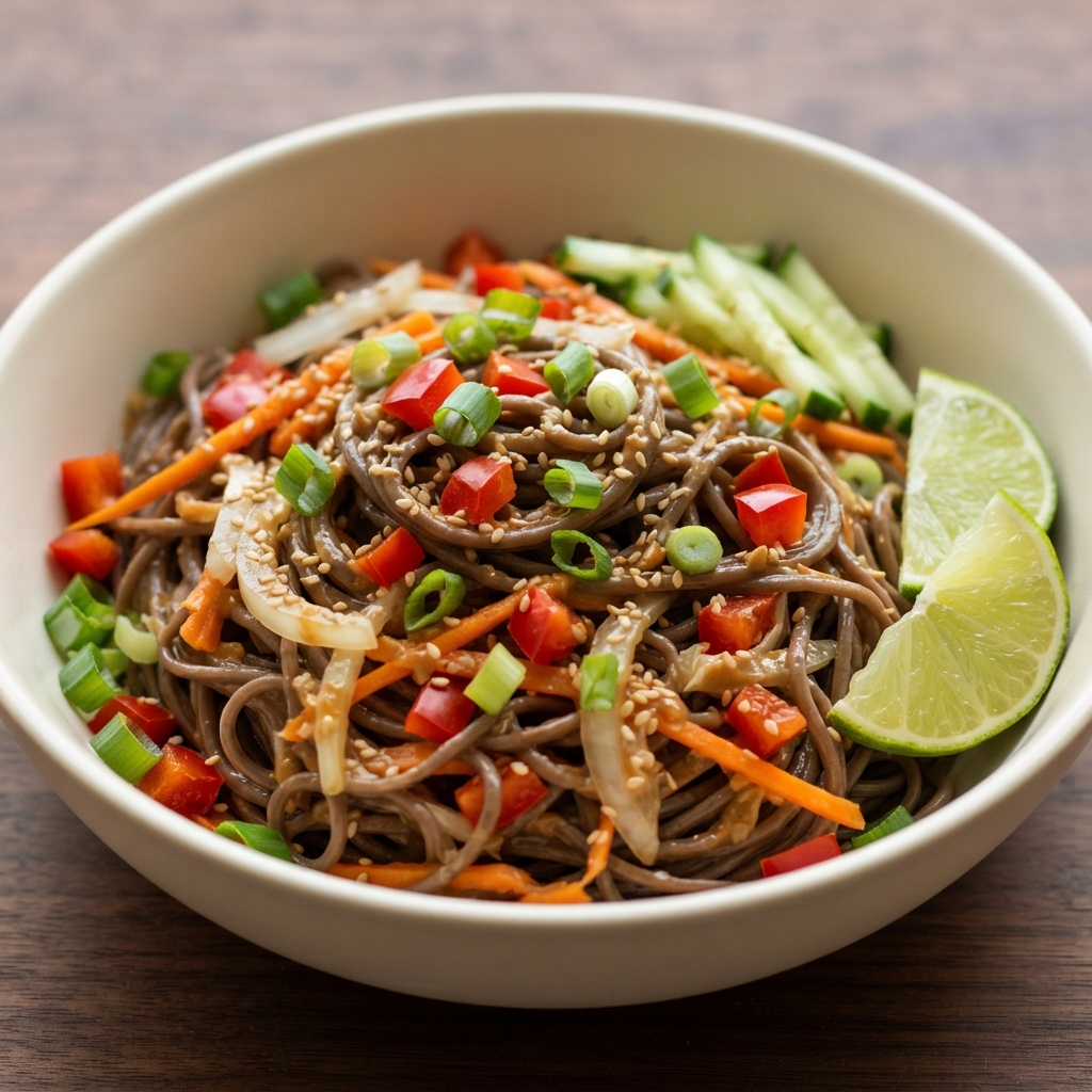 Amazing Peanut Soba Noodles