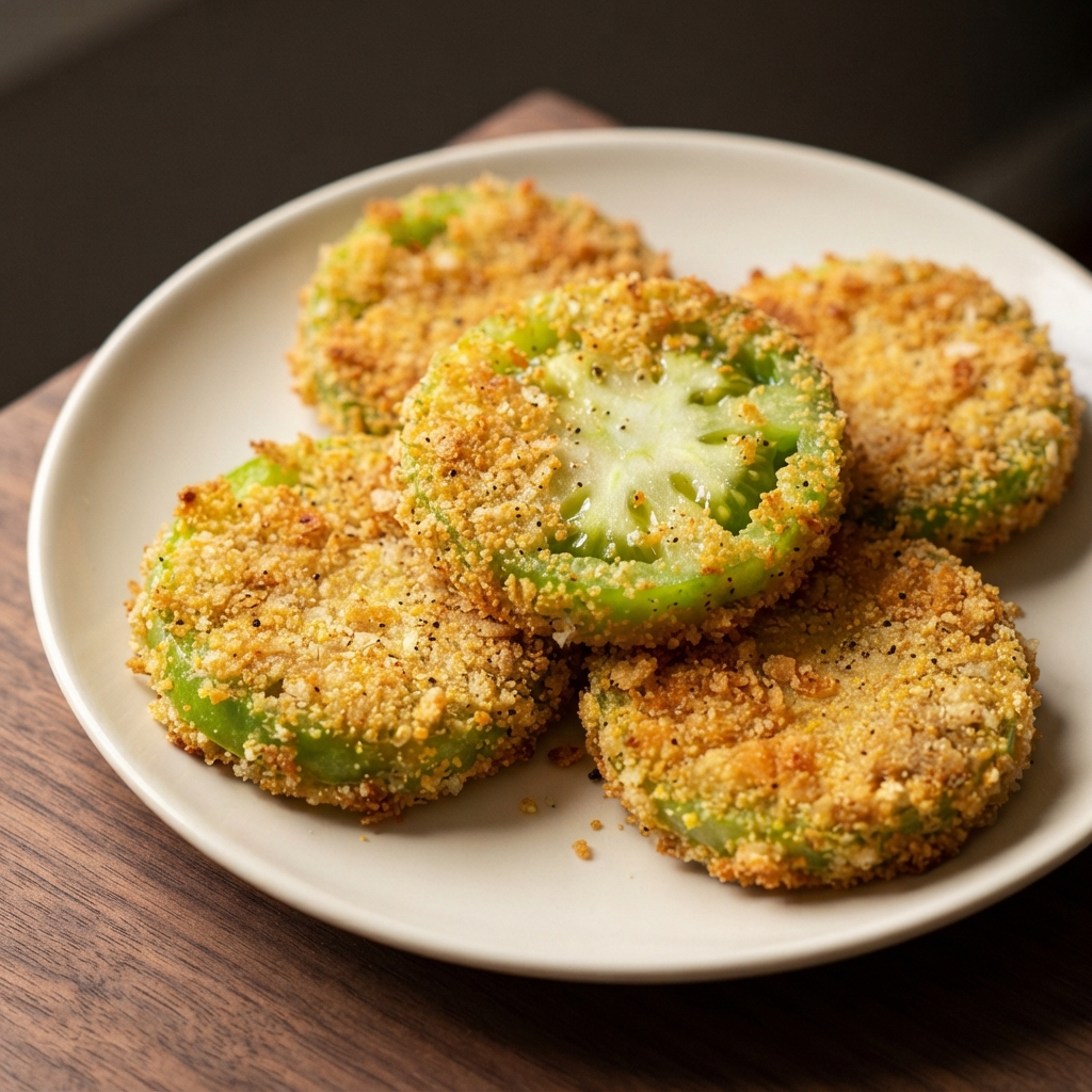 Air Fryer Crispy Green Tomatoes