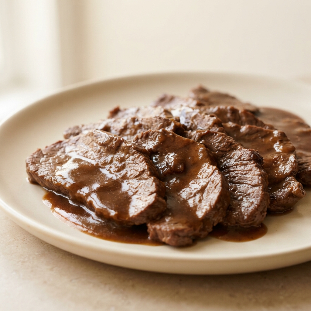 Quick Skillet Round Steak Sauerbraten