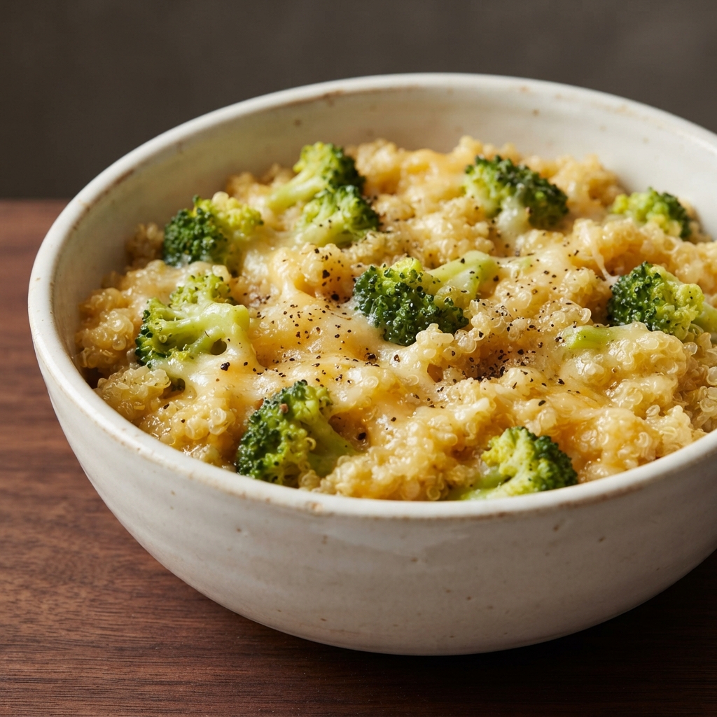 Cheesy Broccoli Quinoa