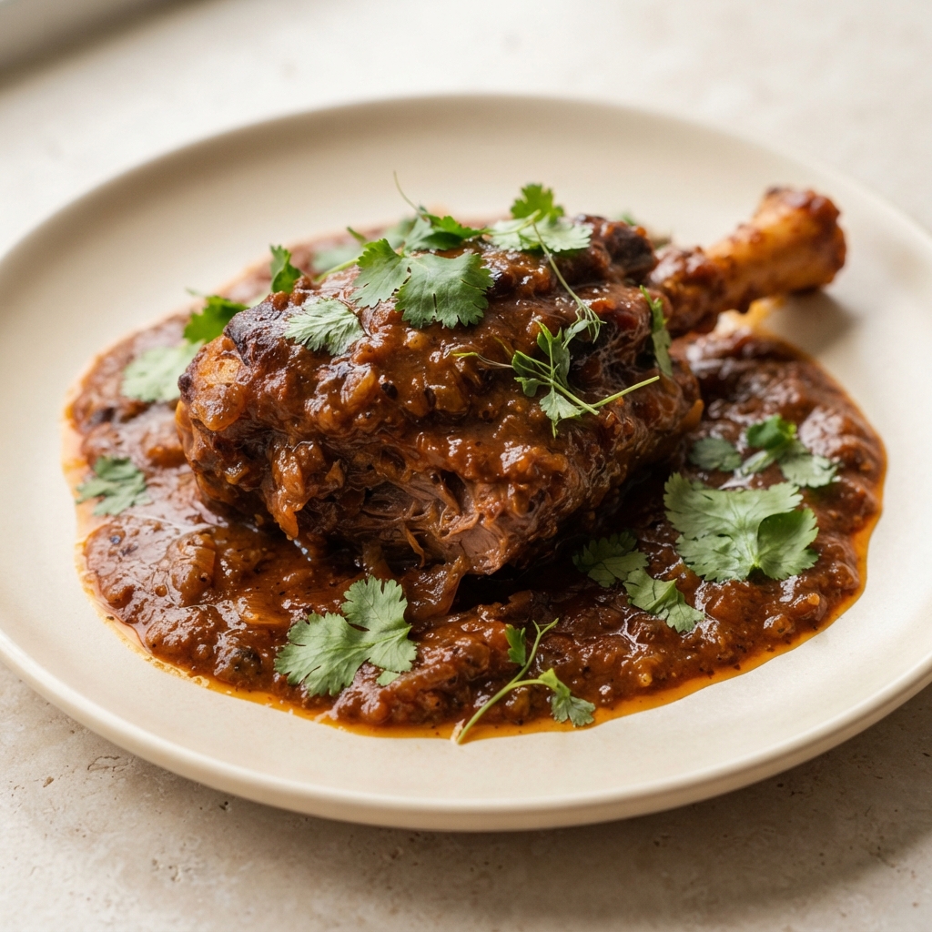 Braised Lamb Shank Vindaloo