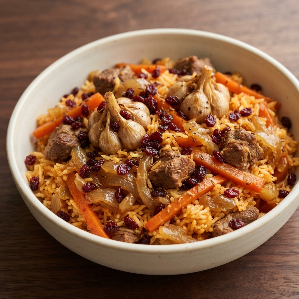 Uzbek Lamb and Rice Pilaf (Plov)