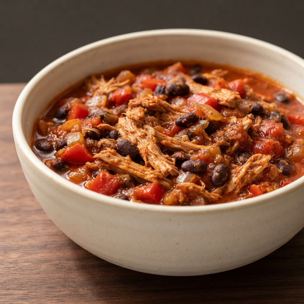 Jerre's Black Bean and Pork Tenderloin Slow Cooker Chili