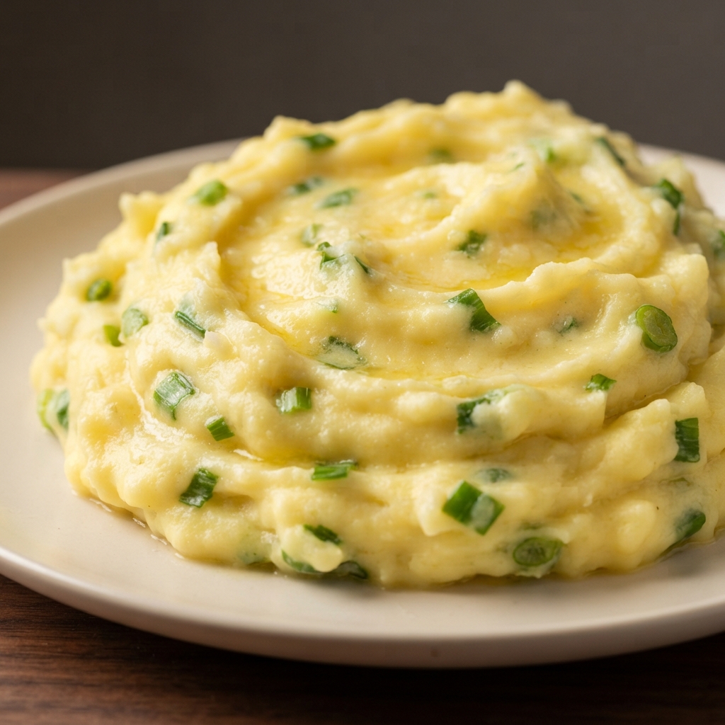 Golden Mashed Potatoes with Green Onions