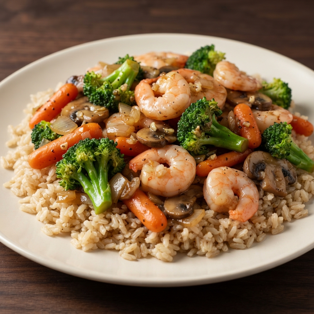 Quick Shrimp and Veggie Stir-Fry