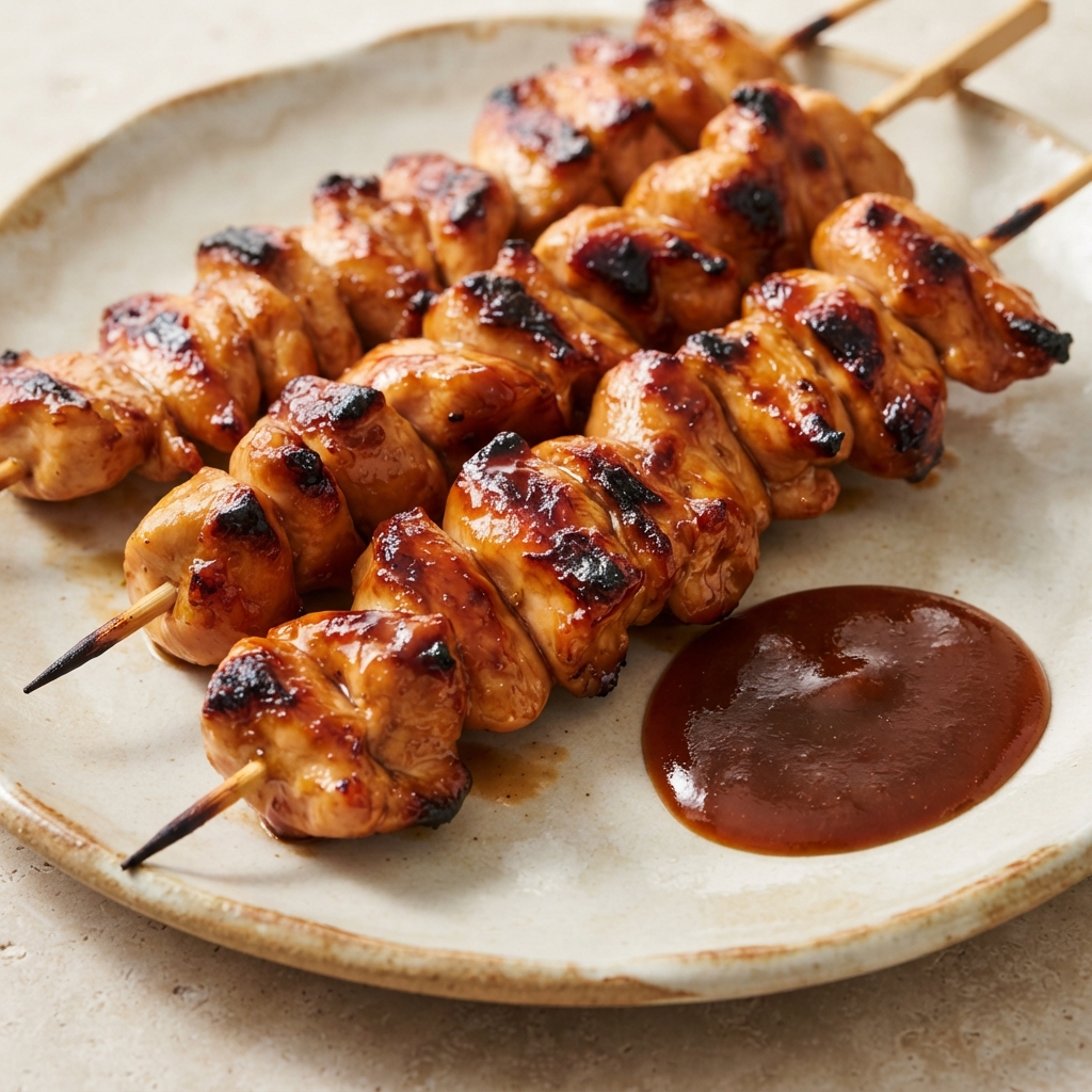 Pineapple Teriyaki Chicken Thigh Kebabs