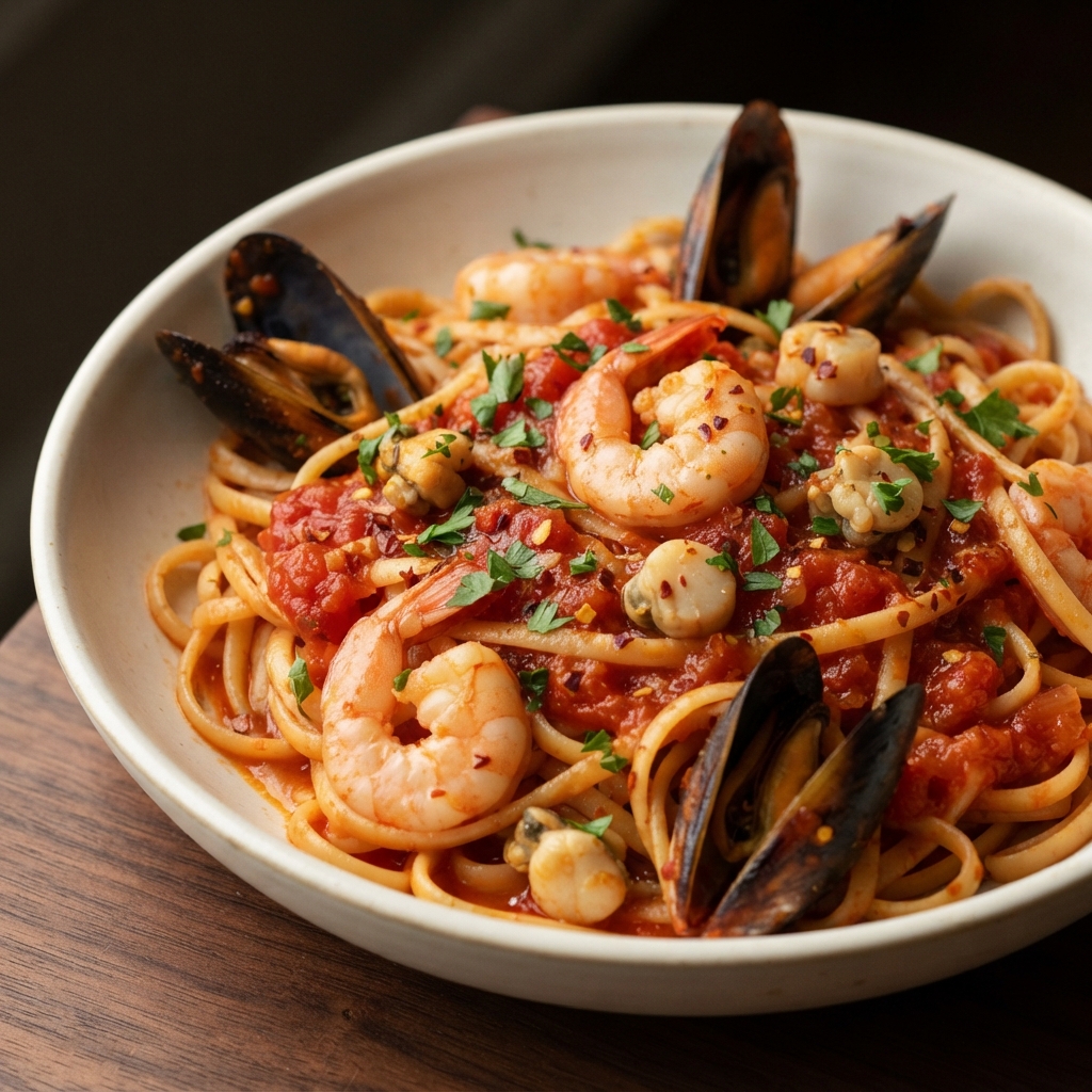 Fra Diavolo Sauce with Linguine