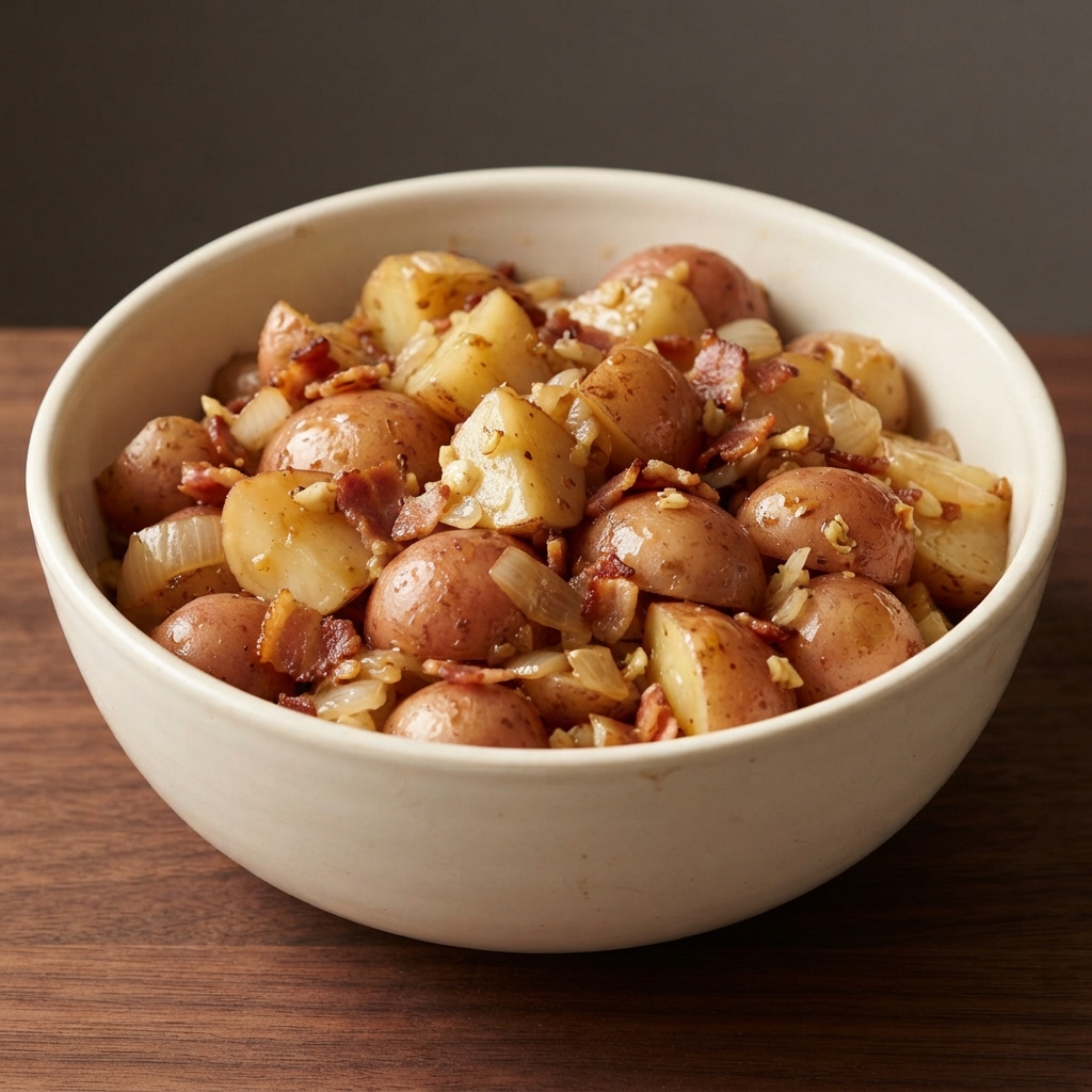 Warm Tangy German-Style Potato Salad