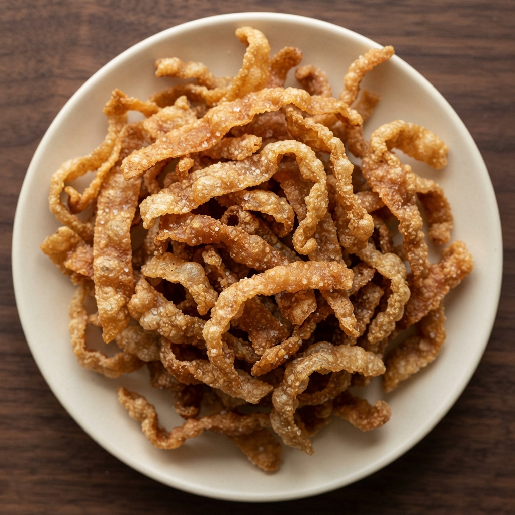 Crunchy Chicken Skin Cracklings