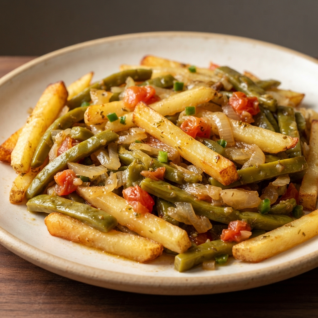 Potatoes with Nopalitos (Papas con Nopales)