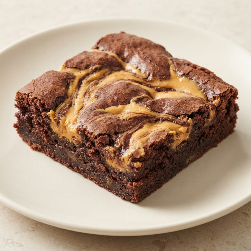 Peanut Butter–Banana Blammo! Fudge Brownies
