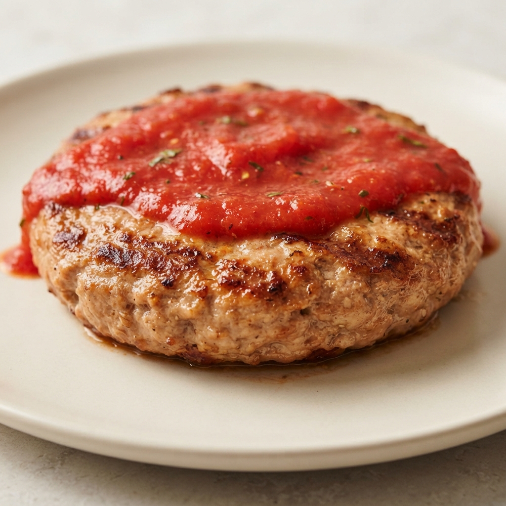 Turkey Pizza Burgers with Speedy Marinara