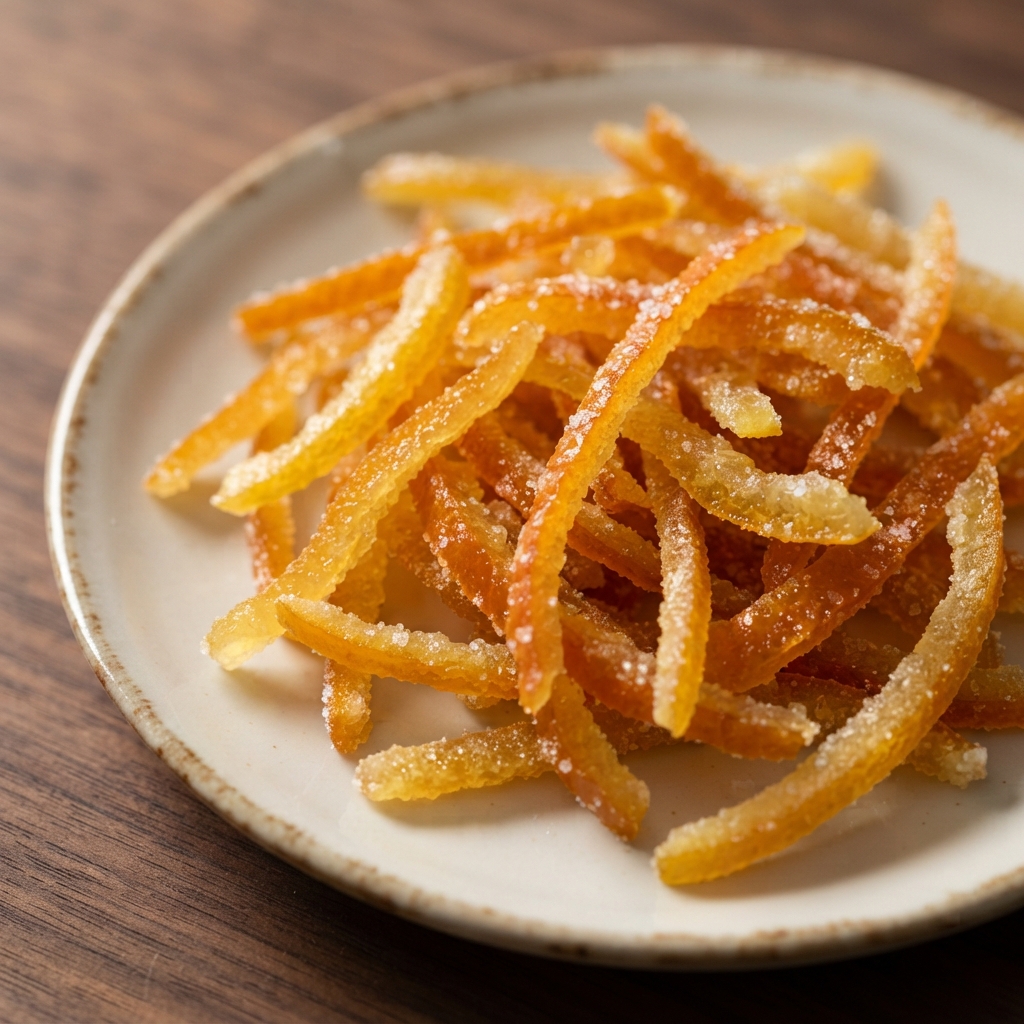 Candied Orange and Lemon Citrus Peel Strips