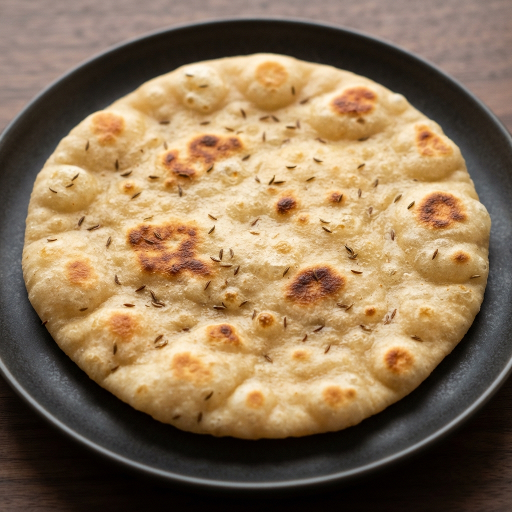 Quick Cumin Flatbread (Naan-Style)