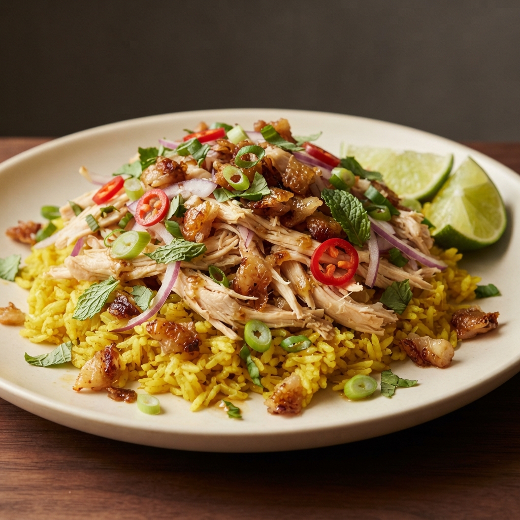 Southeast Asian-Inspired Chicken and Rice