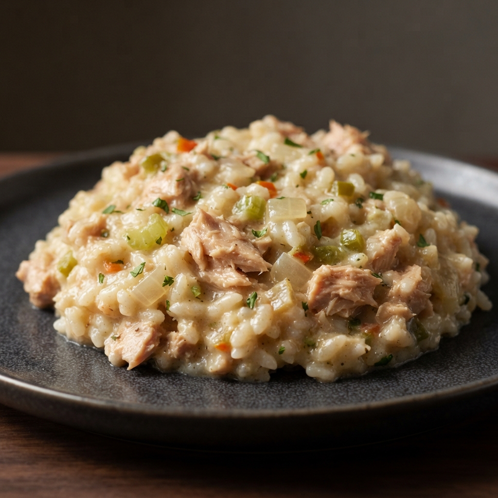 Creamy Tuna Rice Bake