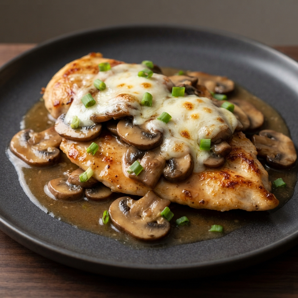 Lombardy-Style Chicken Breasts with Marsala Mushrooms