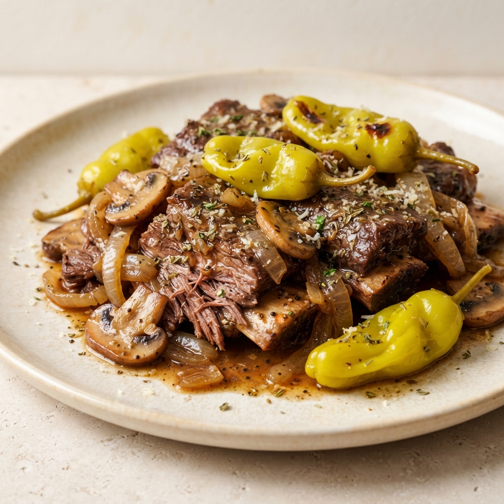 Mississippi-Style Beef Short Ribs with Pepperoncini