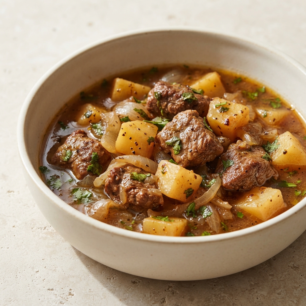 Cilantro-Lemon Lamb and Potato Stew