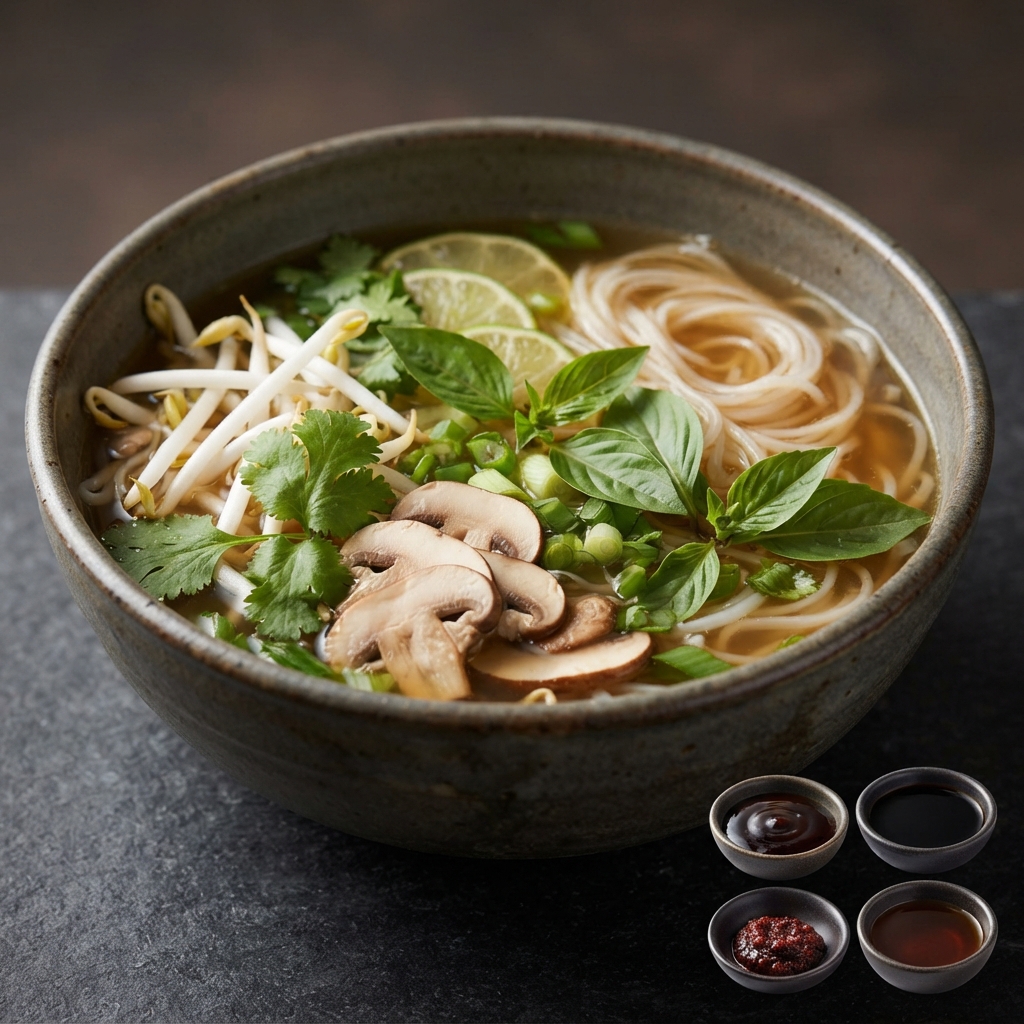 Simple Veggie Pho Bowl