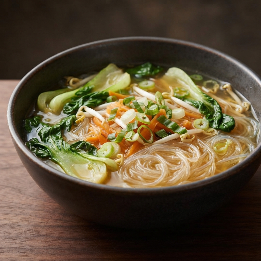 Ginger Noodle Bowl: The Vegan Version