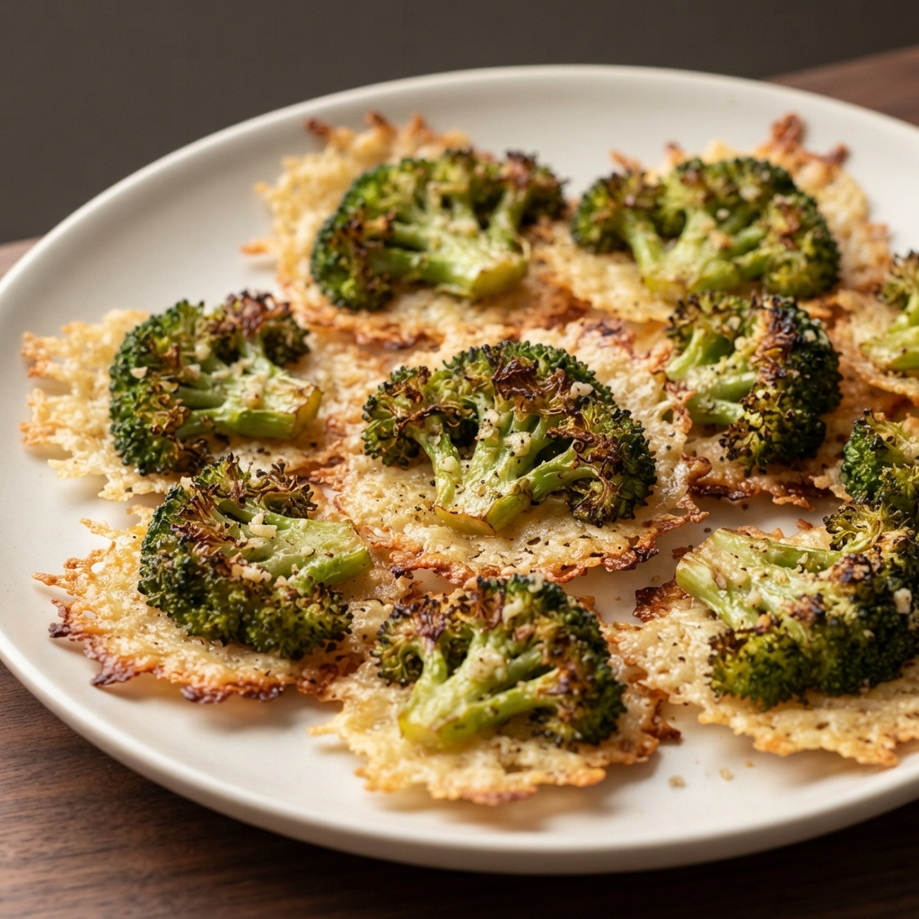 Smashed Broccoli with Cheese