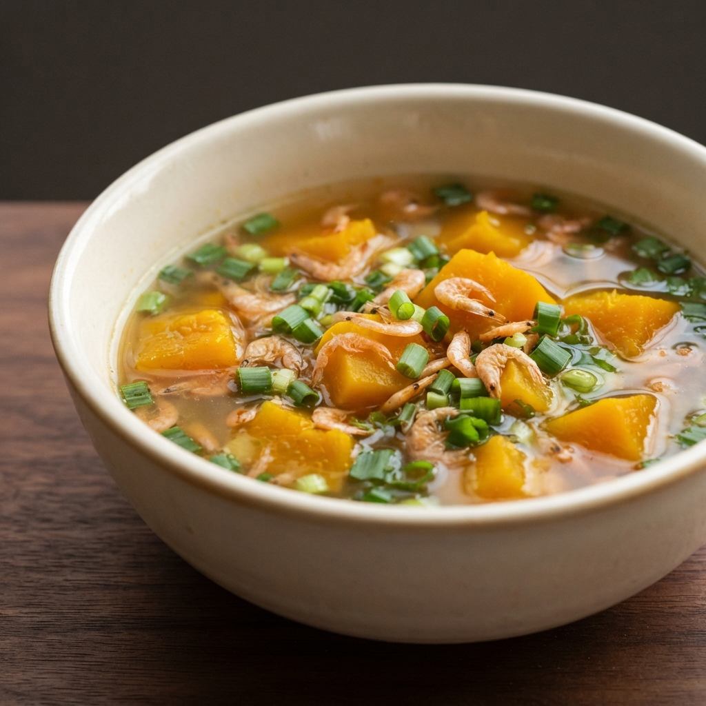 Shrimp and Kabocha Squash Soup