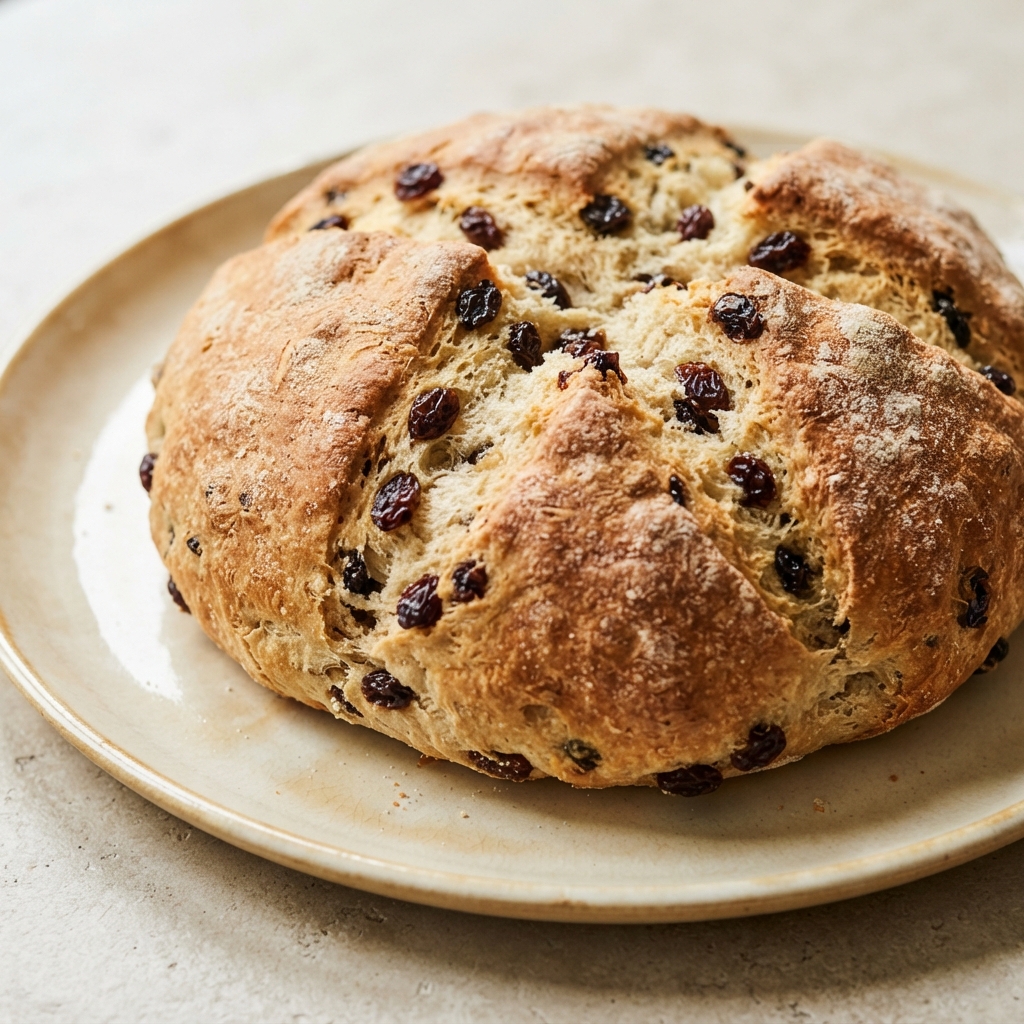 Irish Raisin-Currant Soda Bread