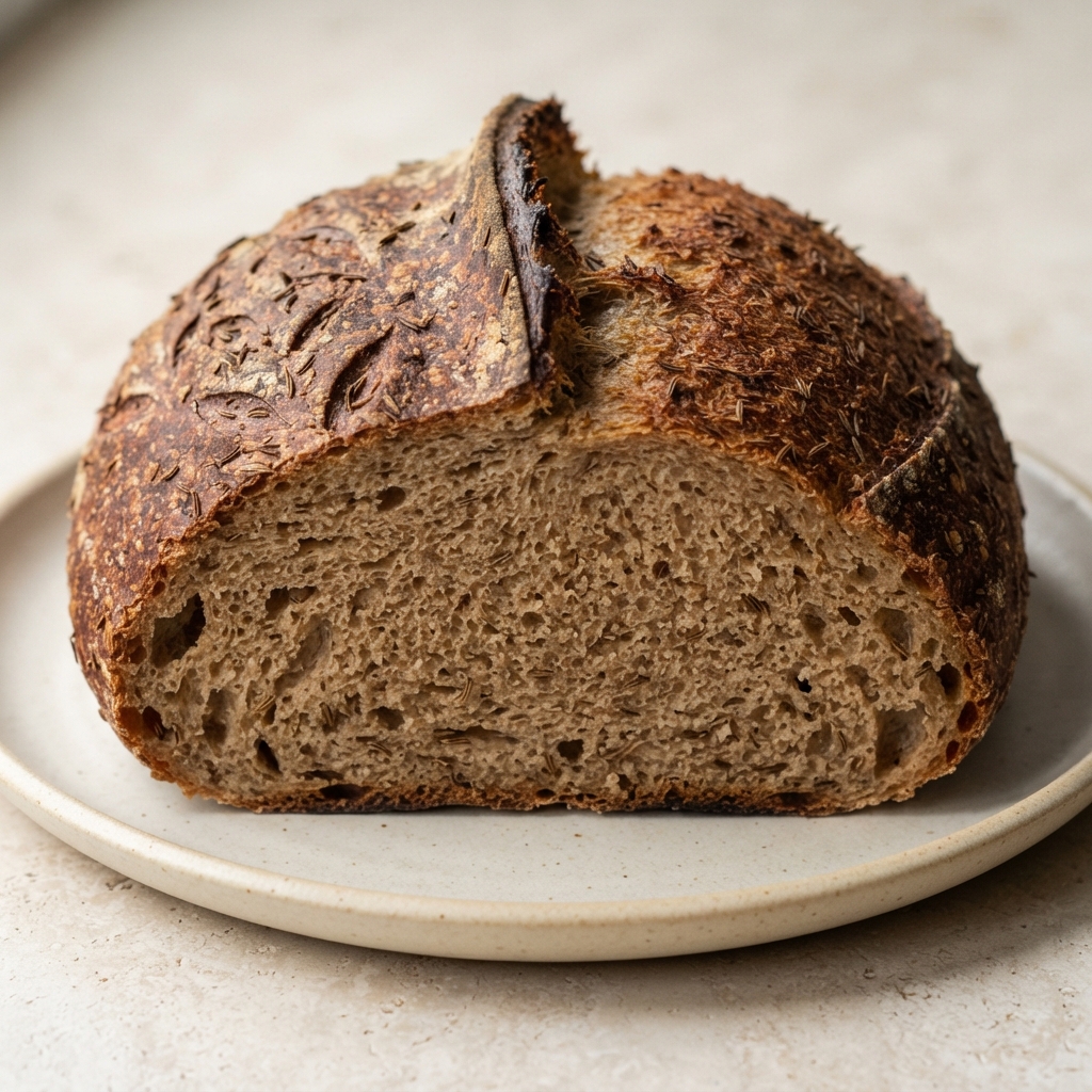 Caraway Sourdough Rye Loaves