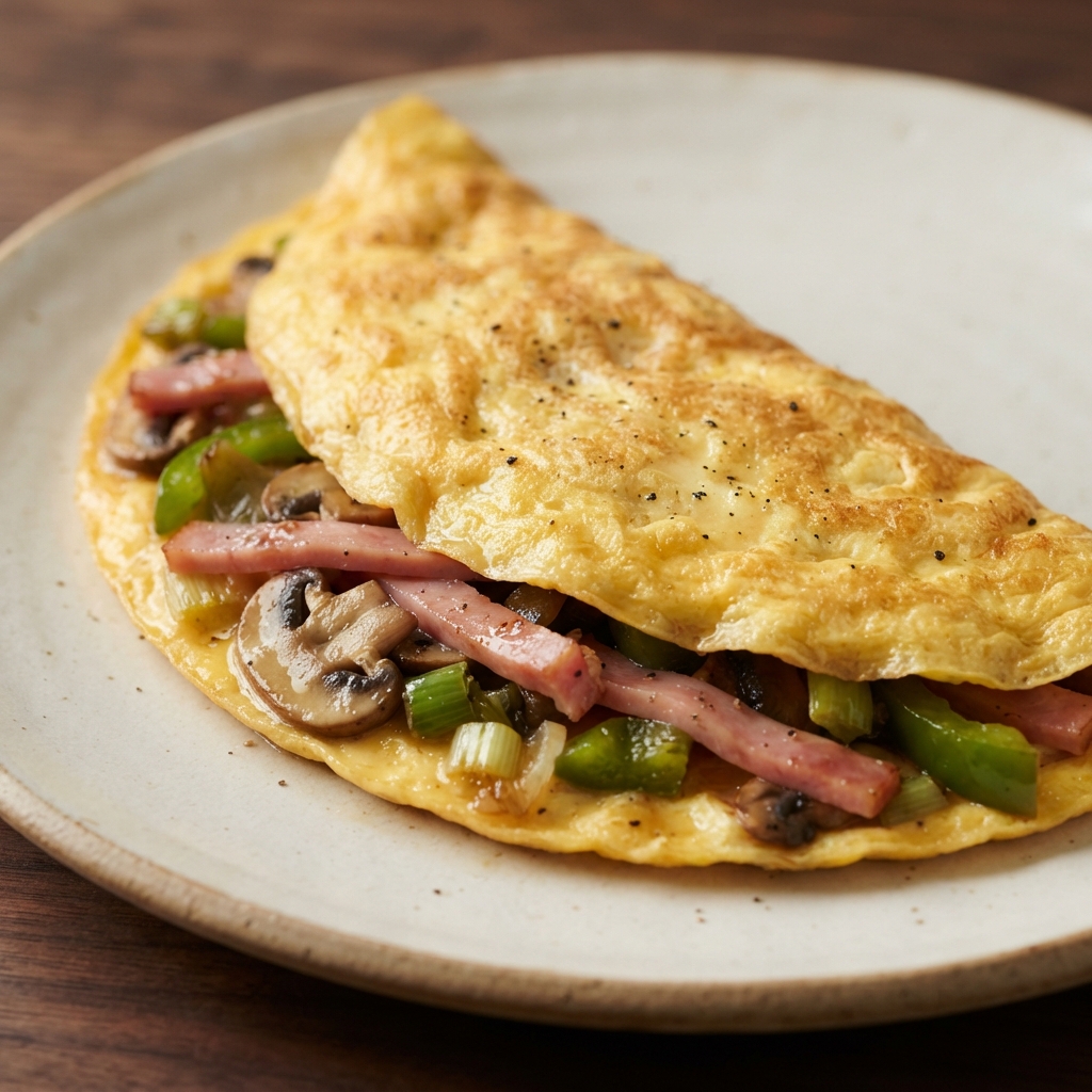 Denver-Style Ham and Veggie Omelet