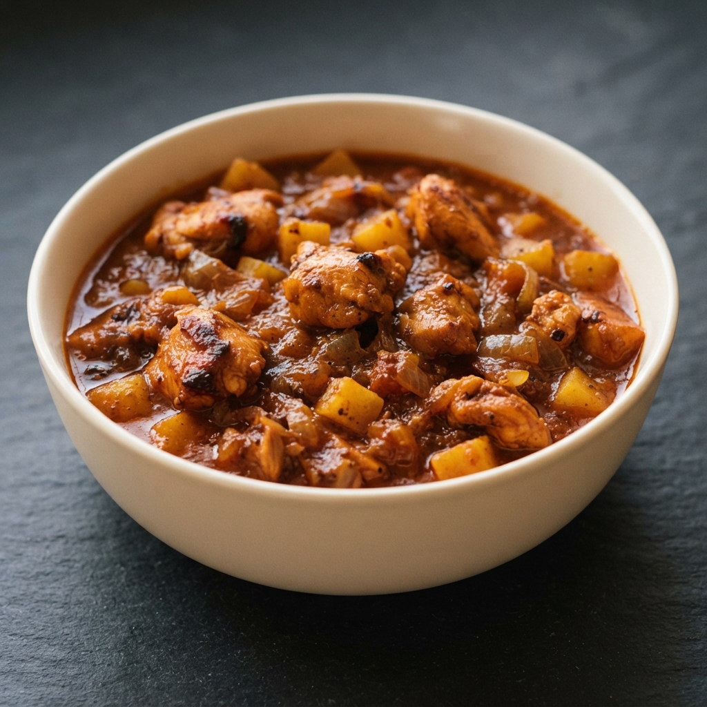 Spiced Chicken Vindaloo with Potatoes