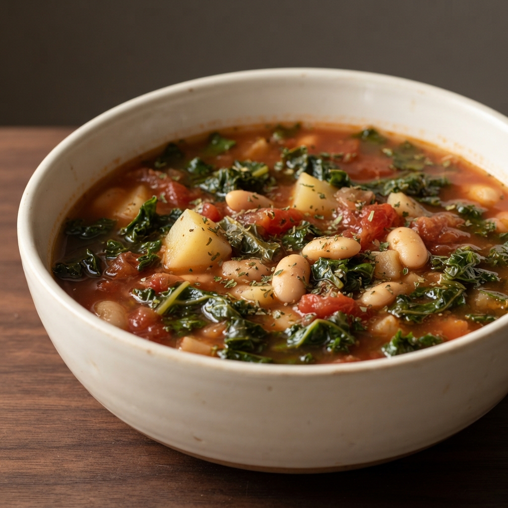 Hearty Kale and Cannellini Bean Soup