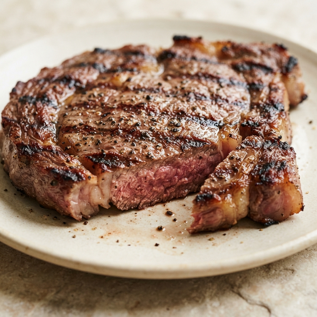 Charcoal-Grilled Ribeye Steak