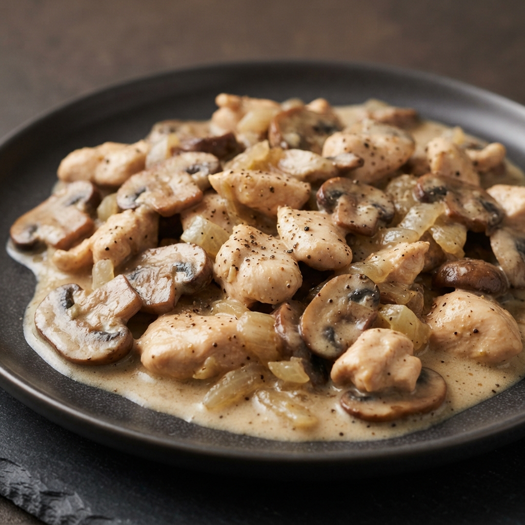 Chicken in Creamy Mushroom Sauce