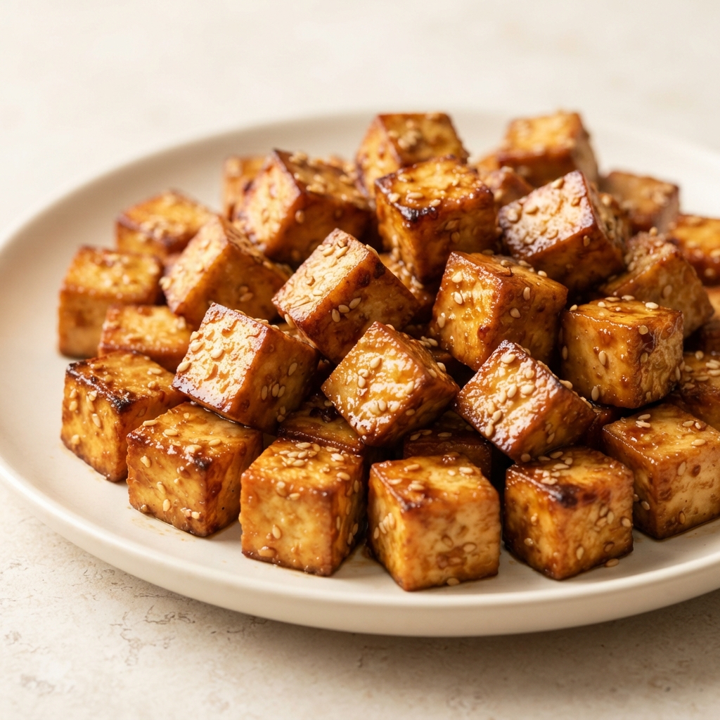 Oven-Roasted Tofu Cubes