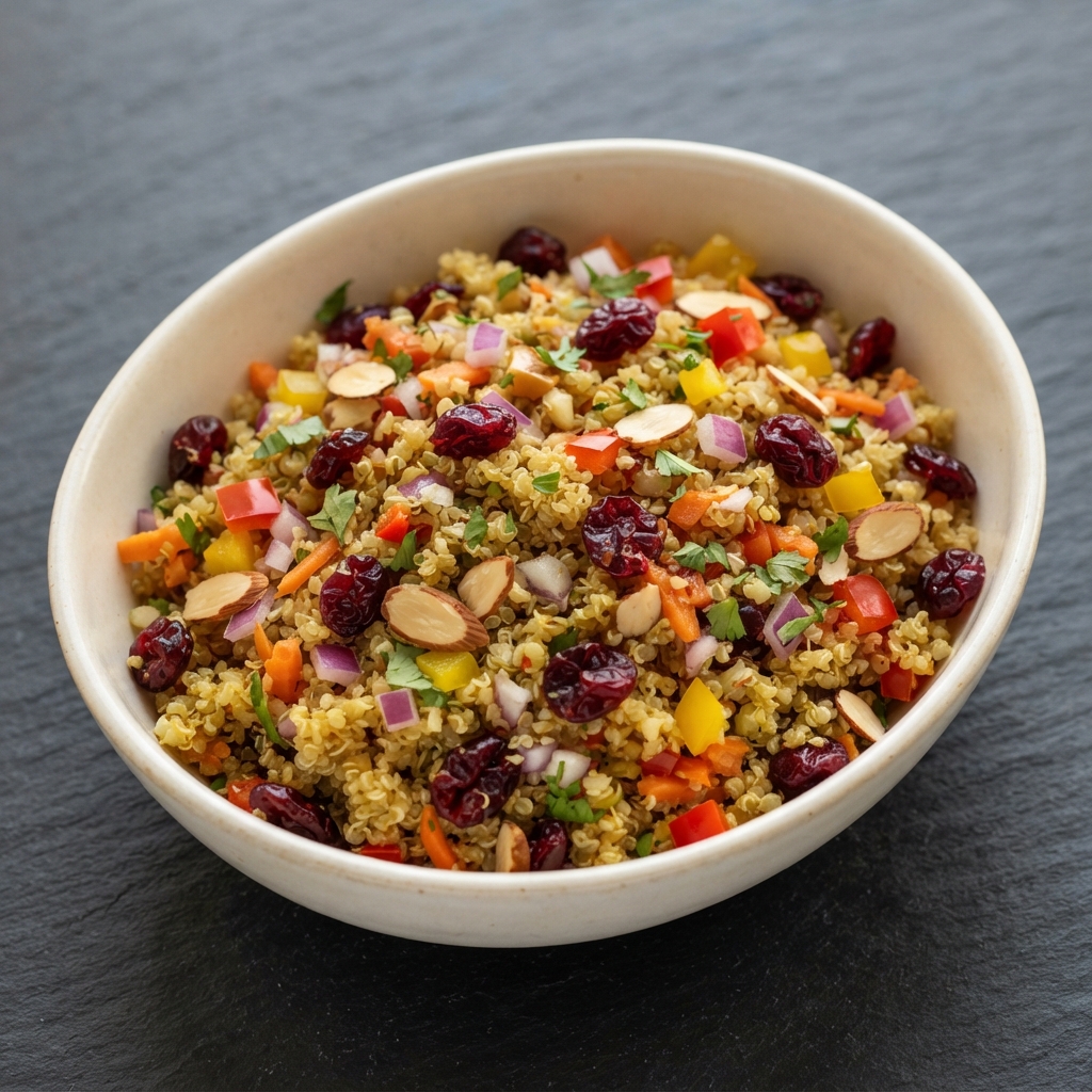 Quinoa Salad with Cranberries and Cilantro