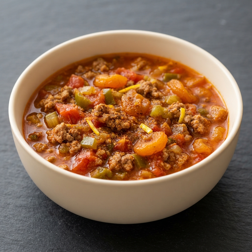 Maghrebi Lamb and Apricot Soup