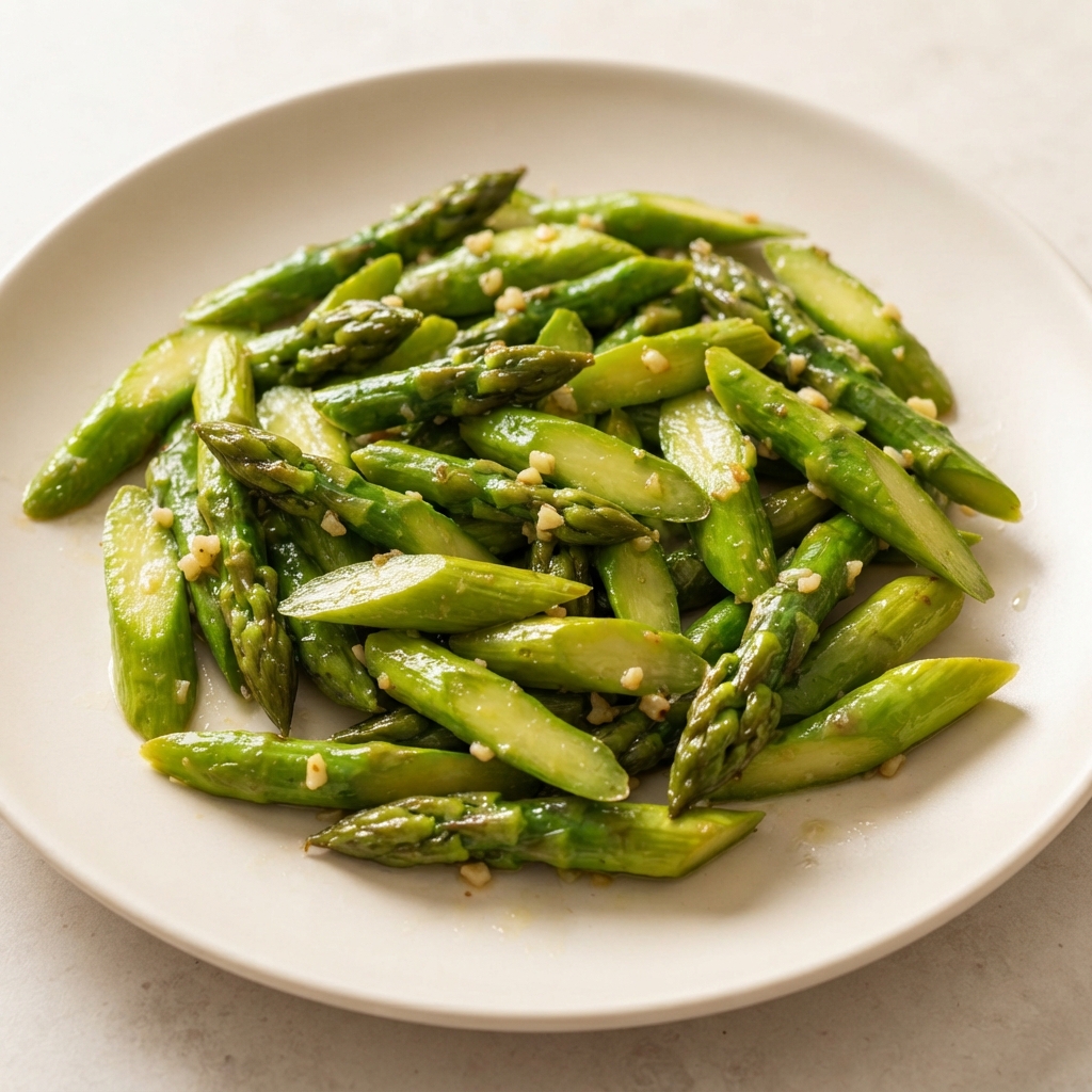 Speedy Garlic-Lemon Asparagus Skillet