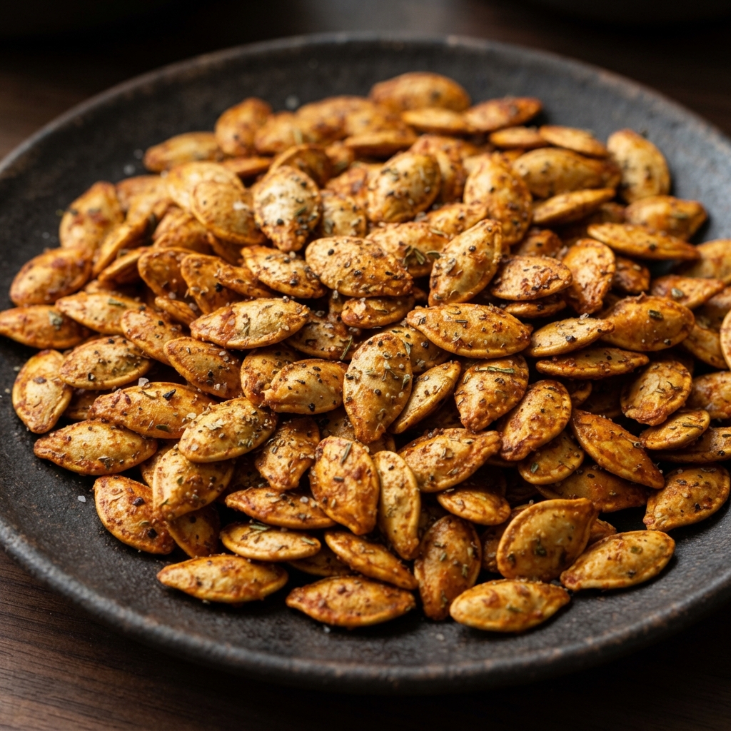 Buffalo-Ranch Roasted Pumpkin Seeds