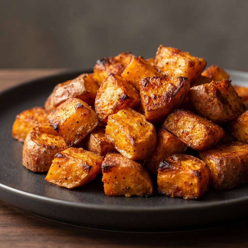 Sweet and Spicy Air Fried Sweet Potatoes