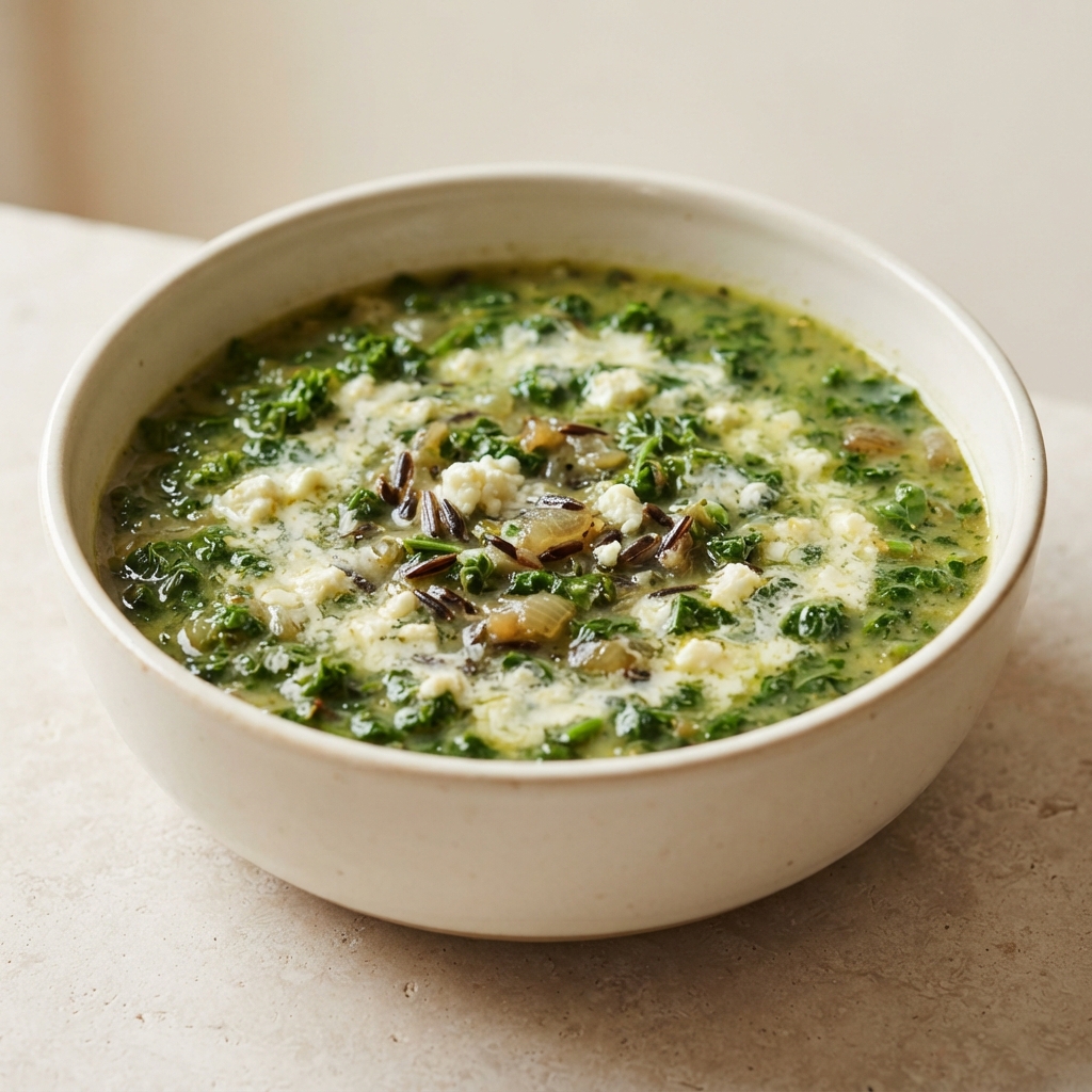 Wild Rice and Greens Soup