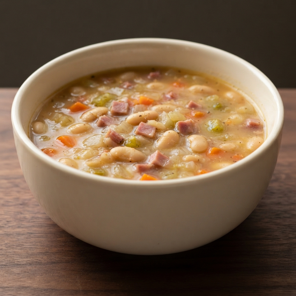 Speedy Ham and White Bean Soup