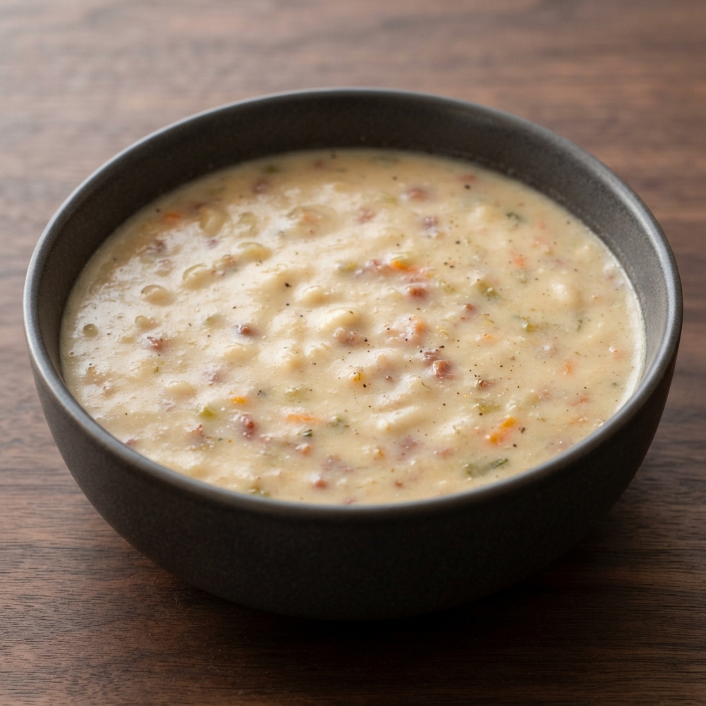 Crockpot Great Northern Bean and Bacon Chowder