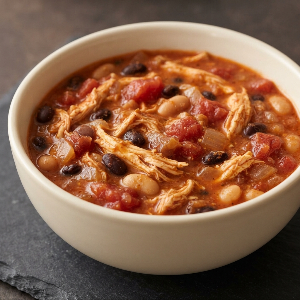 Crockpot Chicken Bean Chili