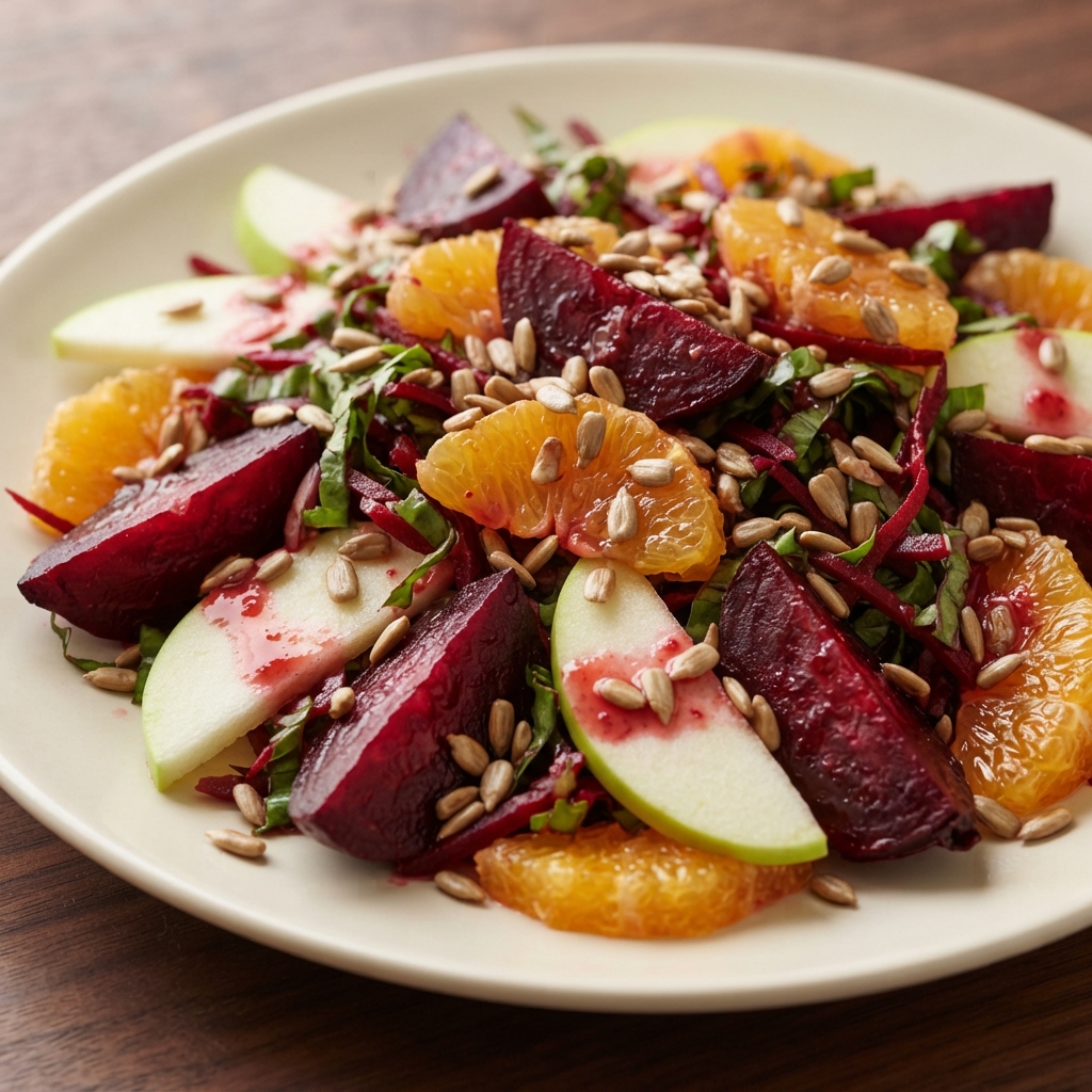 Beet, Orange, and Apple Salad