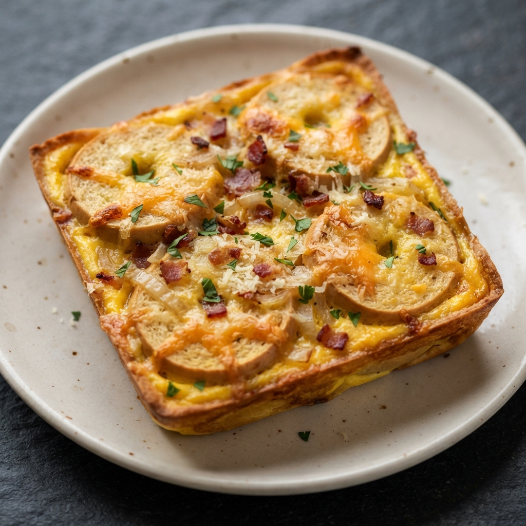 Bagel and Cheese Bake