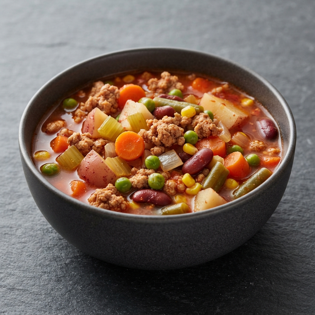 Hearty Bean and Ground Turkey Soup